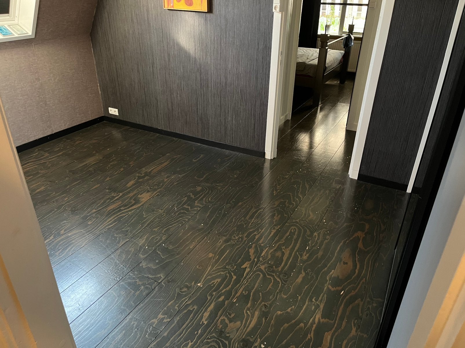 Houten vloerdelen grenen. 32m2, Doe-het-zelf en Verbouw, Hout en Planken, Ophalen, Minder dan 25 mm, Grenen, Plank