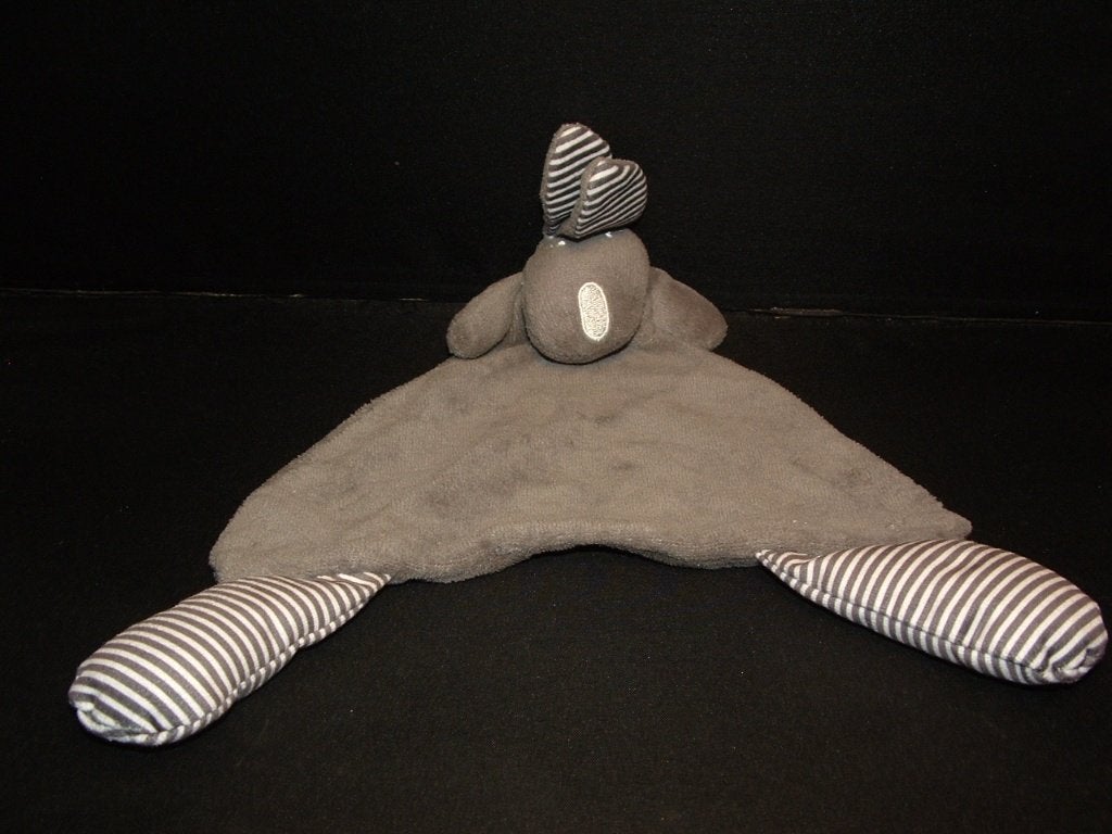 BAMBINO KONIJN KNUFFELDOEK DRIEHOEKIG VELOURS GRIJS, Verzenden, Nieuw, Overige typen