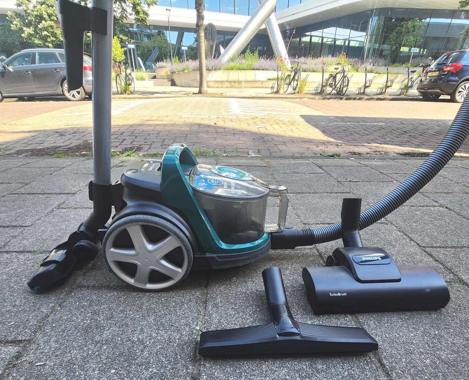Goedwerkende Philips PowerPro 7 zaklose stofzuiger, Witgoed en Apparatuur, Stofzuigers, Ophalen of Verzenden