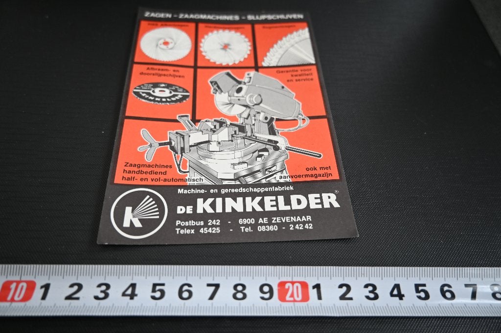 sticker Zevenaar DE KINKELDER Machine-gereedschappenfabriek, Ophalen, Zo goed als nieuw