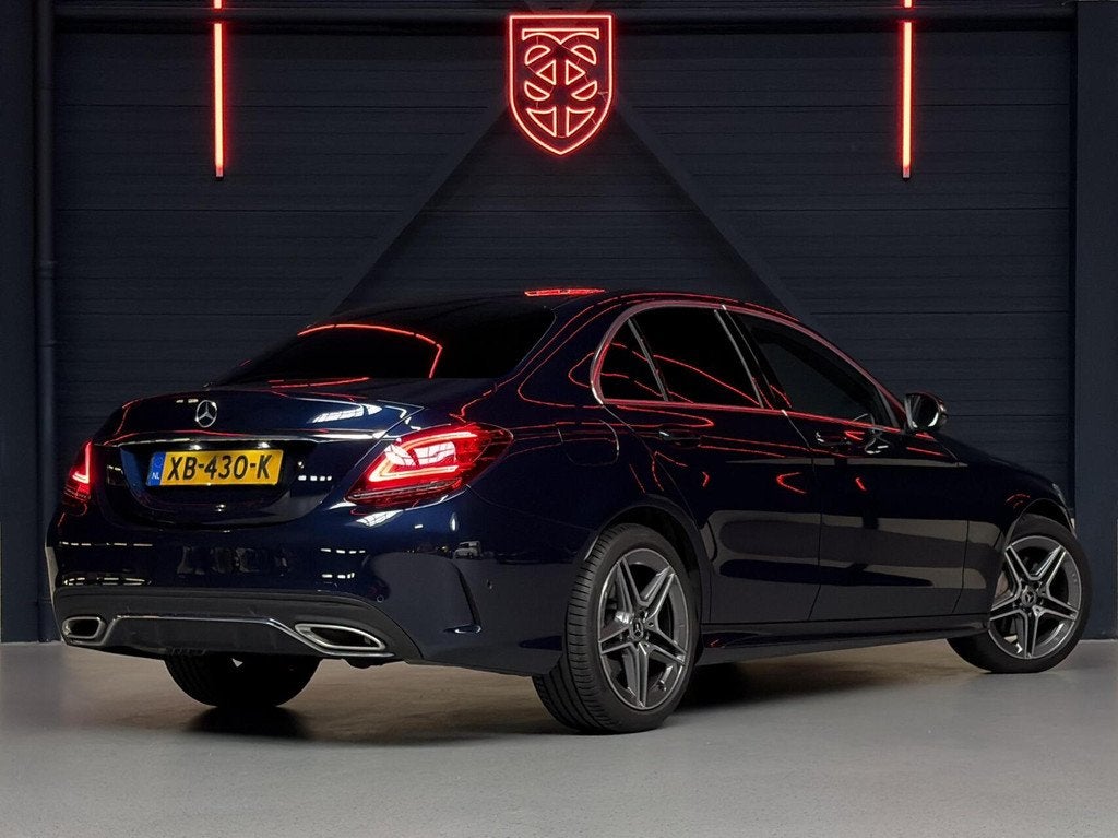 Mercedes C-klasse 180 Business Solution AMG|BTW|STOELVERW.|3, Blauw, Bedrijf, Sedan, Automatische klimaatregeling