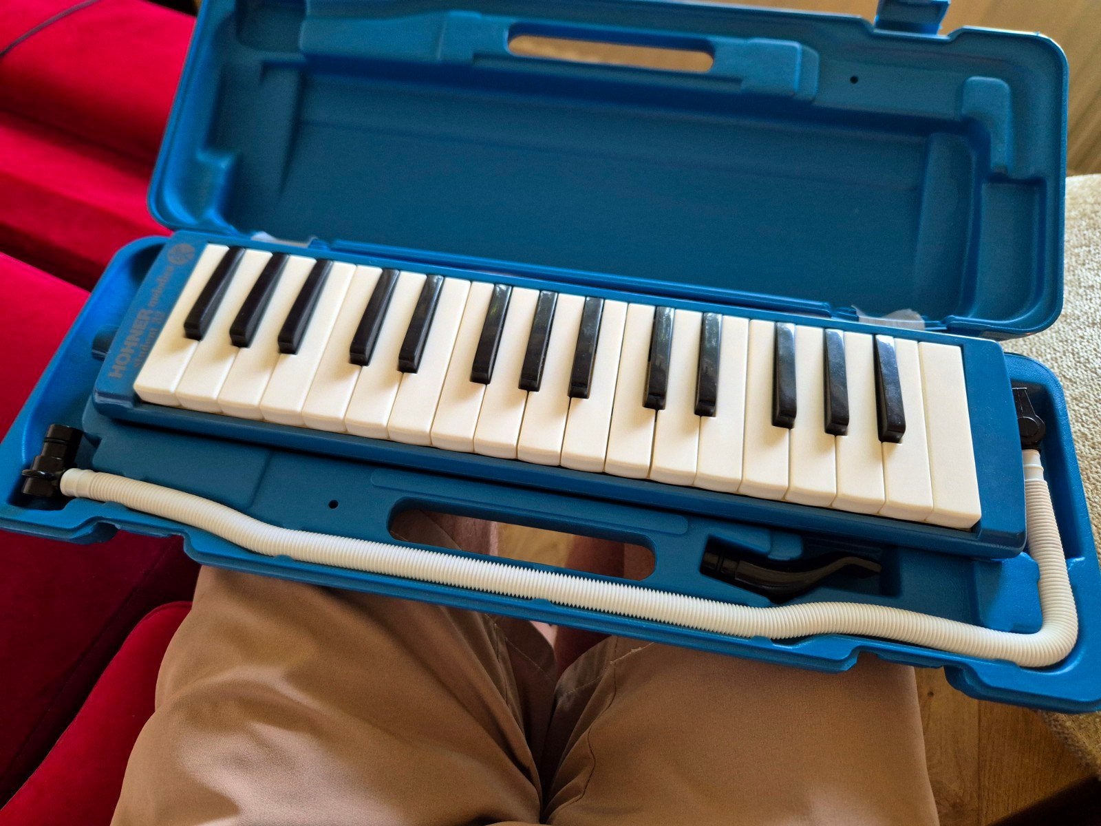 Hohner Melodica Student 32 Toetsen met Case en 2 Mondstukken, Ophalen of Verzenden, Zo goed als nieuw, Overige soorten, Met koffer of draagtas