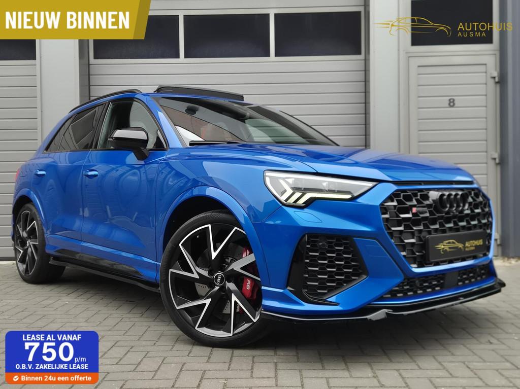 Audi RS Q3 2.5 TFSI 400PK/Pano/B&O/RS-Zetels/ACC/Maxton/360/, Automaat, Gebruikt, Met garantie (alle), Blauw