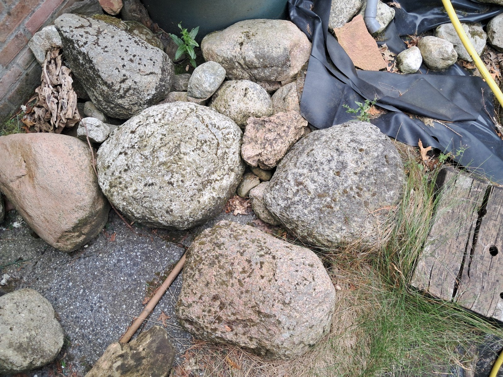 Diverse partij rotsen en keien voor tuin of landschap, Tuin en Terras, Ophalen of Verzenden, Gebruikt, Grijs, Kei