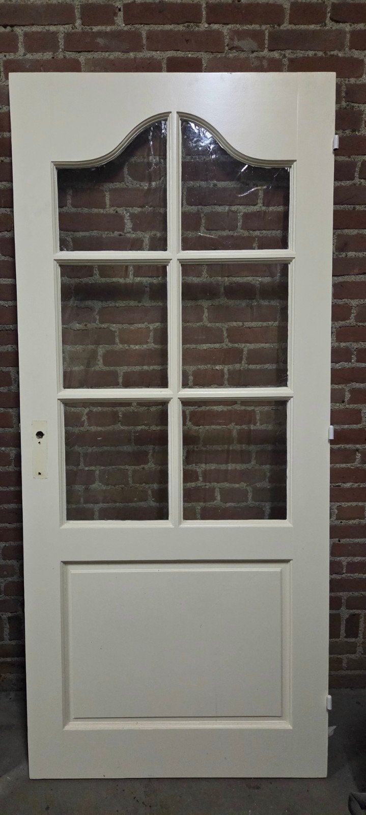 Binnendeur met glas, 88x199 cm, Ophalen, Gebruikt, 80 tot 100 cm, Binnendeur