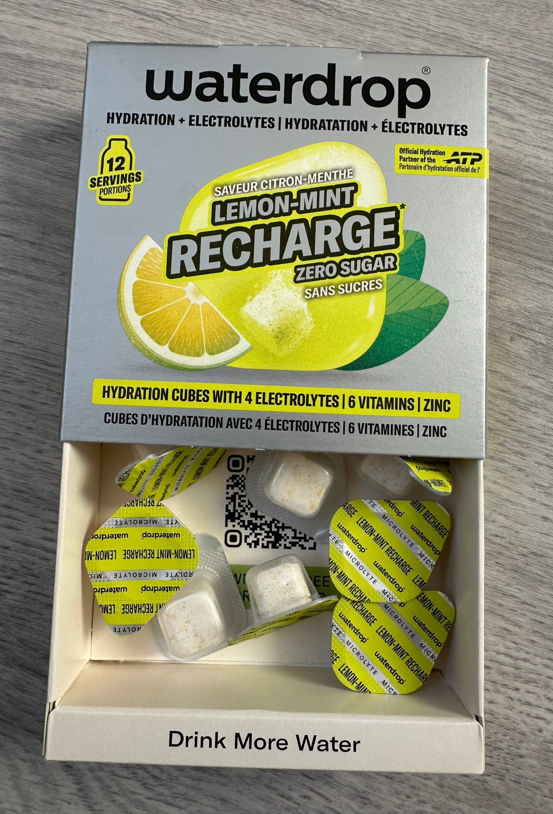 Waterdrops Lemon-Mint Recharge hydratatieblokjes, Ophalen of Verzenden, Zo goed als nieuw