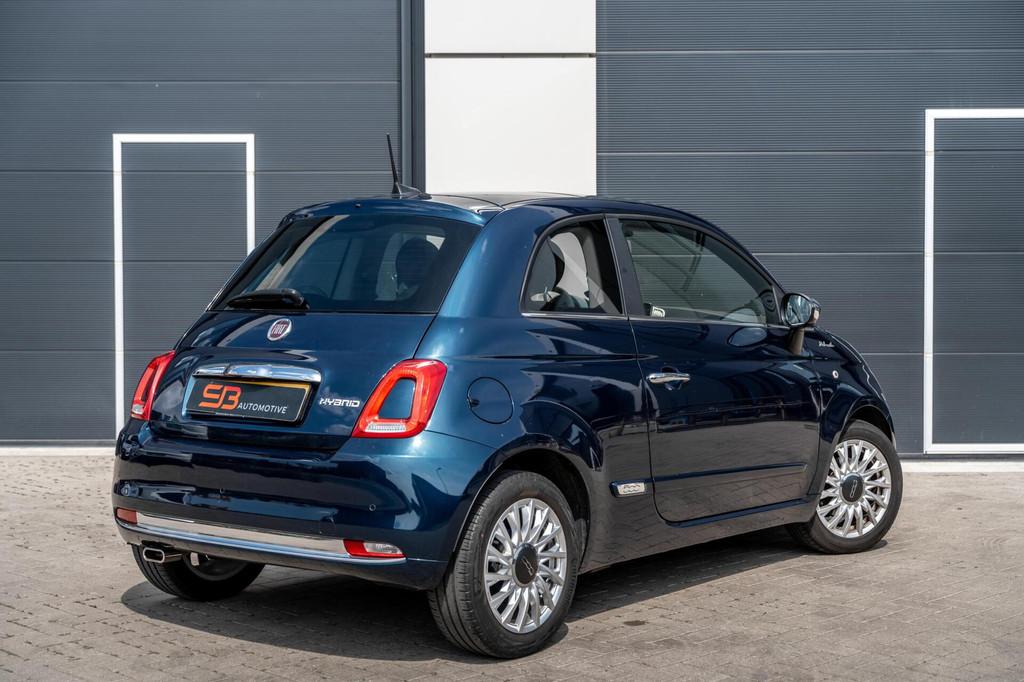 Fiat 500 1.0 Hybrid Dolcevita Leder|Cruise|Sensor|Pano|Vol!, Auto's, Voorwielaandrijving, Euro 6, Leder en Stof, Bedrijf