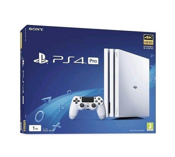 Playstation 4 Pro 1 TB wit in originele doos, Ophalen of Verzenden, Zo goed als nieuw, Zonder controller, 1 TB