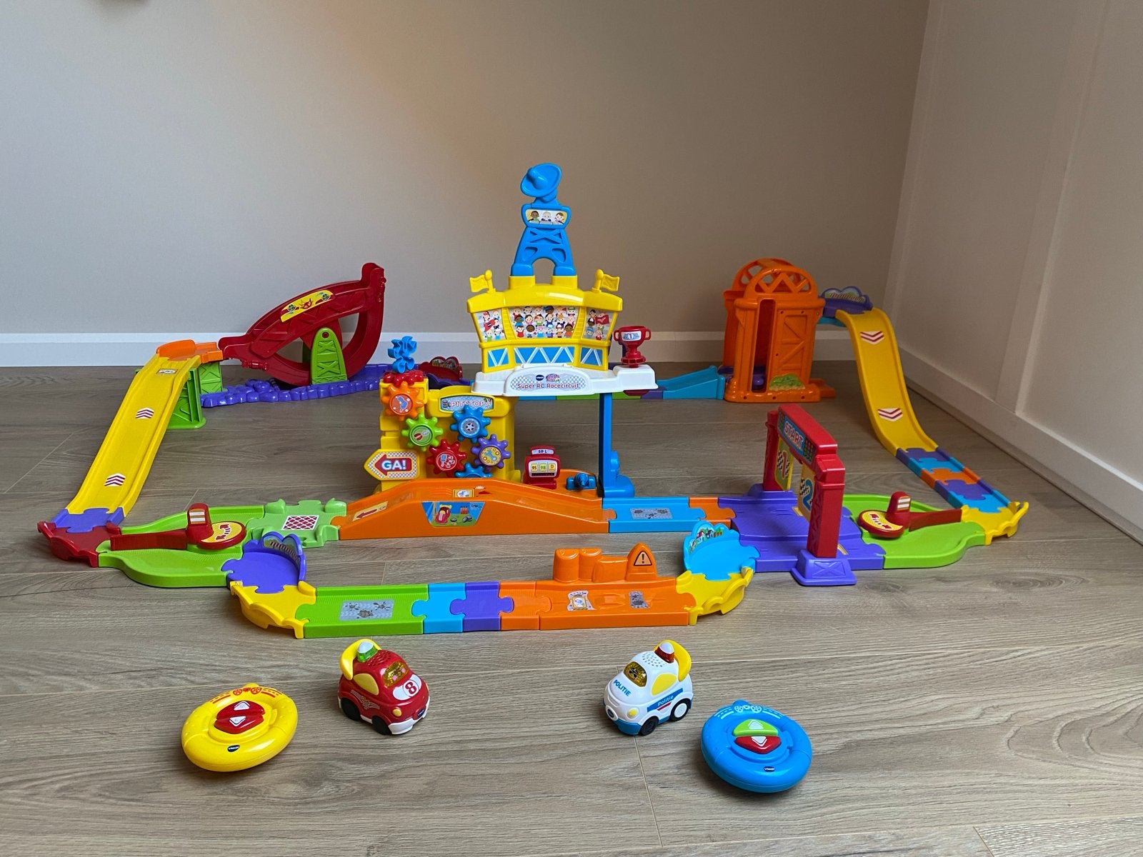 VTech Toet Toet Auto's Racebaan met 2 auto's, Zelf te bouwen, Elektrisch, Ophalen, Overige merken