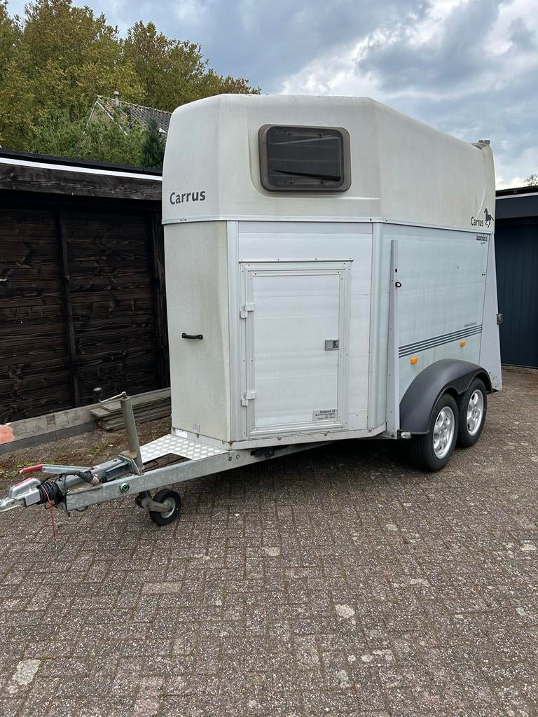 Humbaur Carrus 2-paards paardentrailer, Ophalen of Verzenden, Gebruikt