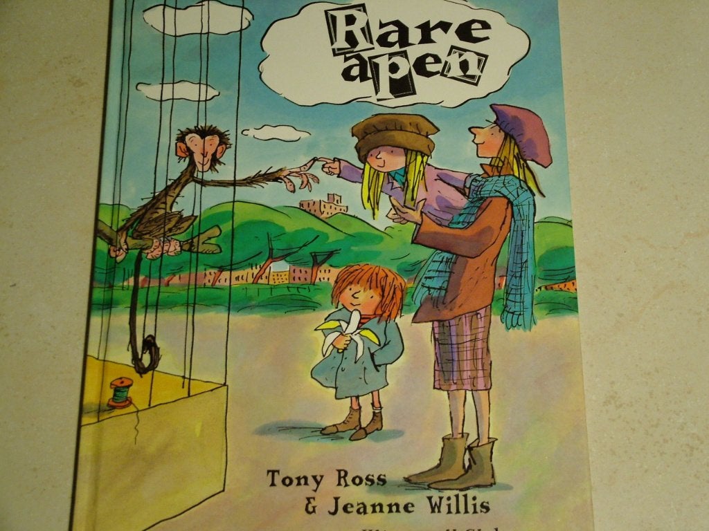 Rare apen / Tony Ross Jeanne Willis, Fictie algemeen, Jongen of Meisje, Ophalen of Verzenden, Zo goed als nieuw