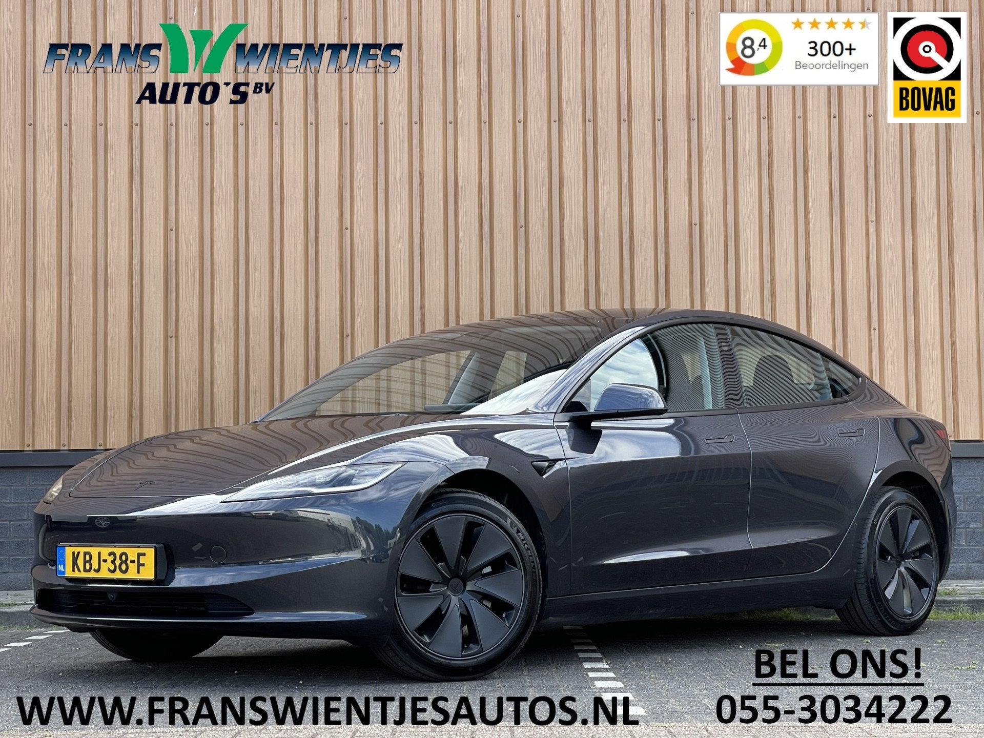 Tesla Model 3 Premium Long Range RWD 78 kWh | Marge! Financi, Auto's, Tesla, Automaat, Achterwielaandrijving, Gebruikt, Zwart
