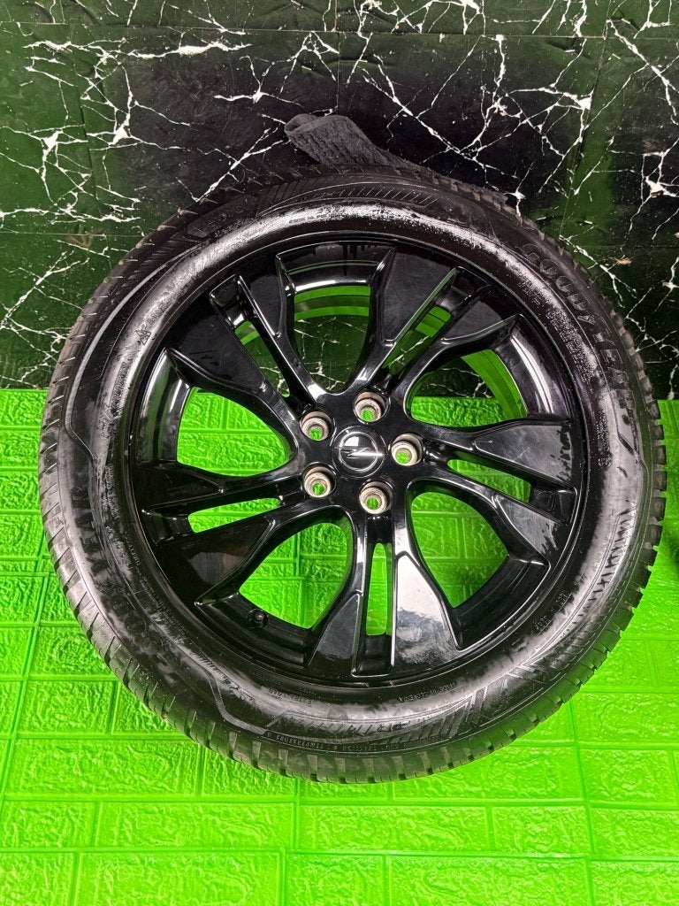 Originele Opel Grandland velgen 18" 5x108 3008 5008 all-seas, Niet ingevuld, 18 inch, Gebruikt, Banden en Velgen