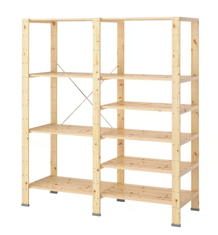 2x2 Ikea opbergrek HEJNE 2 elementen van 154x50x172 cm, Ophalen, Gebruikt