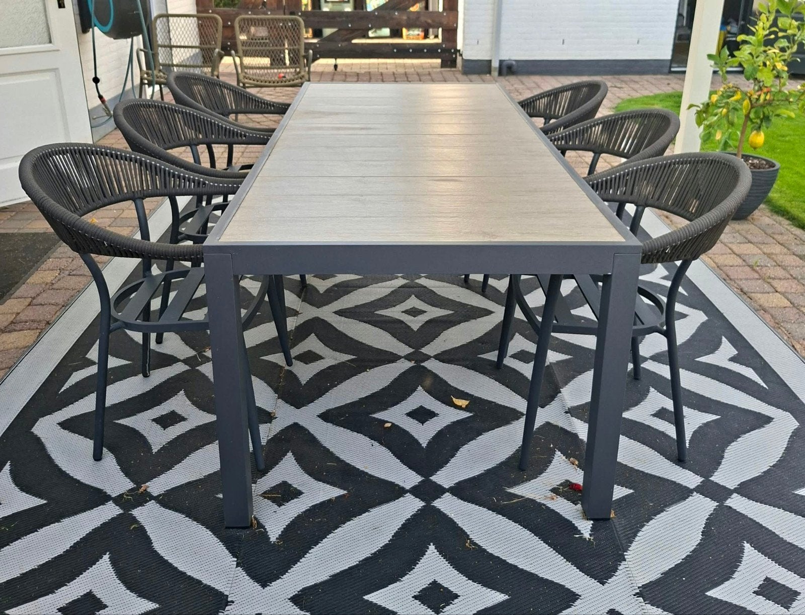 Lifestyle Tuinset 6-persoons, Ophalen, 6 zitplaatsen, Aluminium, Zo goed als nieuw