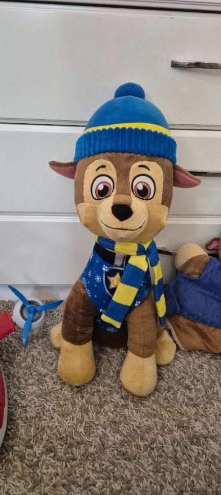 knuffel paw patrol en vliegtuig speelgoed set., Kinderen en Baby's, Ophalen, Gebruikt, Overige merken, Blauw