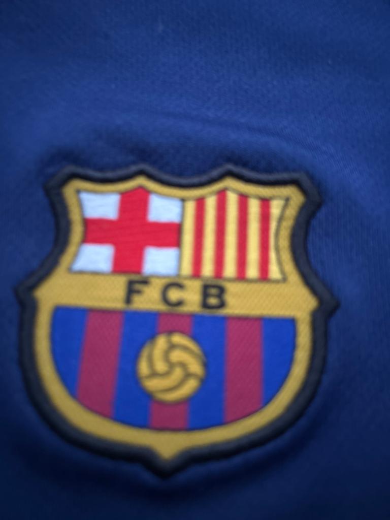 Fc barcelona t shirt, Kleding | Heren, Ophalen of Verzenden, Zo goed als nieuw, Blauw