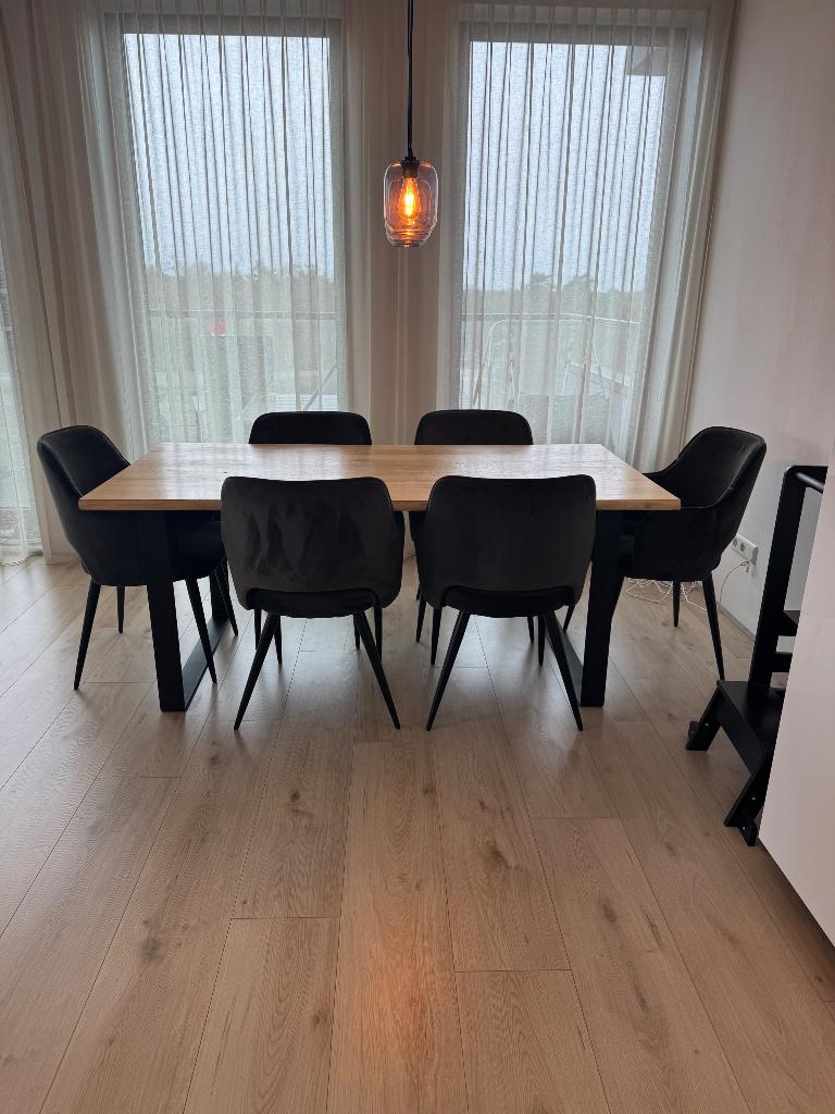 Karwei eetkamerstoelen PUCK, Ophalen, Gebruikt, Overige kleuren, Stof