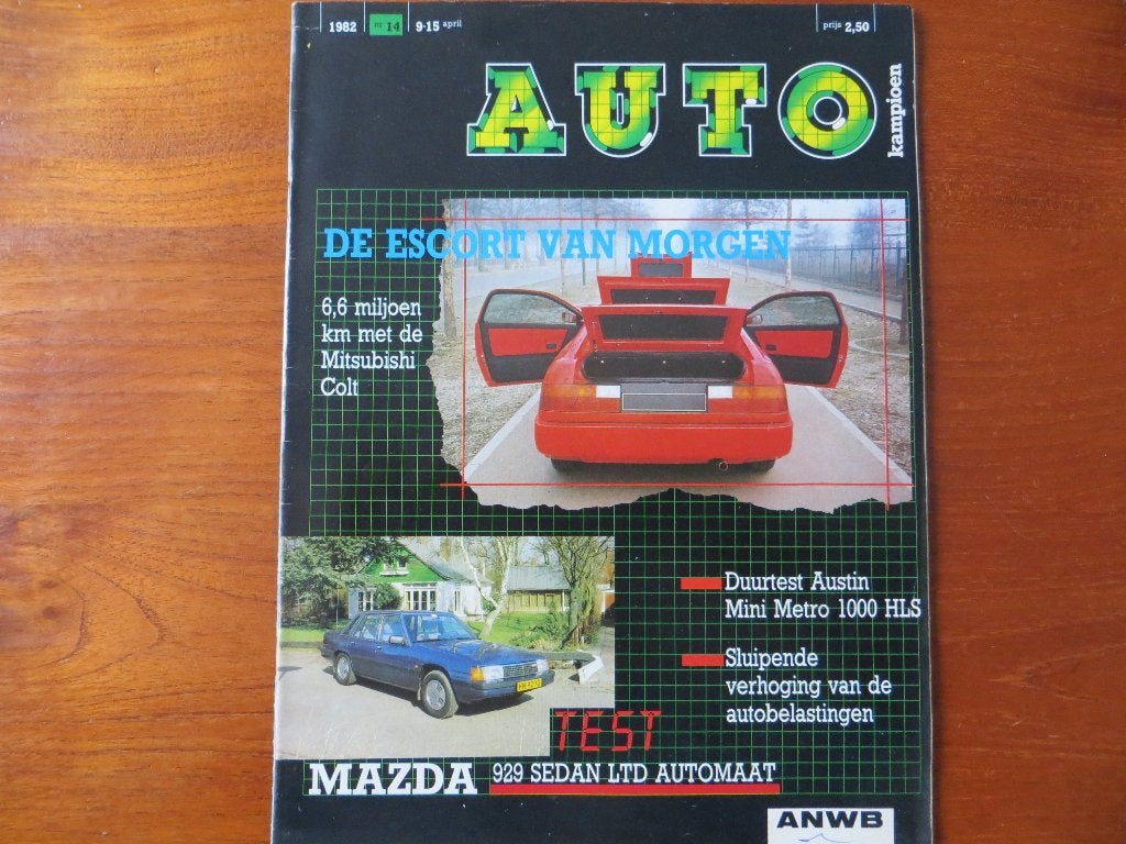 Autokampioen 14 1982 Mini Metro 1000, Mazda 929, Escort, Boeken, Ophalen of Verzenden, Nieuw, Mazda