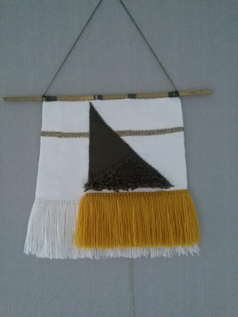 Wandkleed driehoek, Ophalen, Eigen ontwerp, Meerkleurig, Nieuw