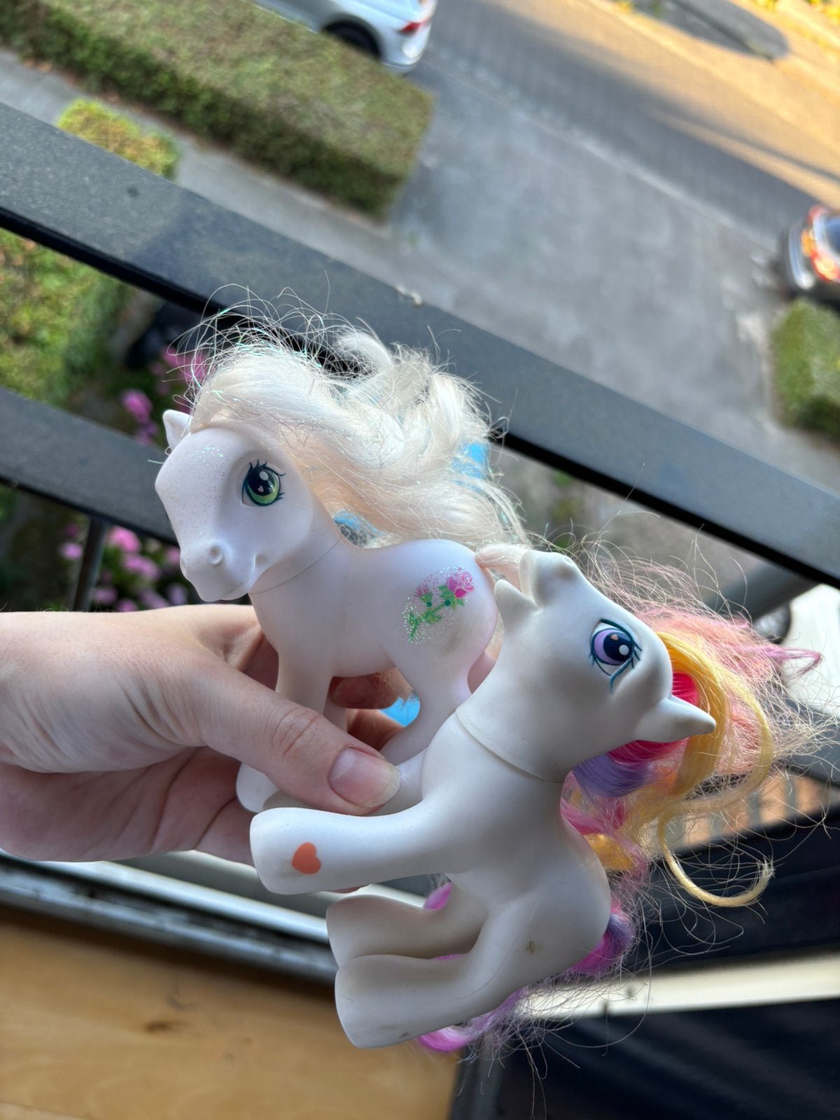 My Little Pony paardjes (2 stuks), Ophalen of Verzenden, Zo goed als nieuw