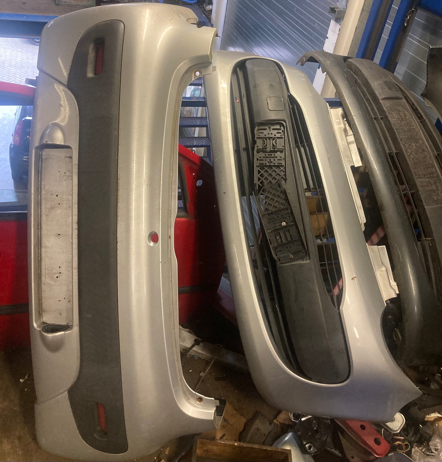 Citroen c1 voorbumper motorkap achterbumper zilver code KTB, Auto-onderdelen, Rechts, Citroen, Ophalen of Verzenden, Bumper