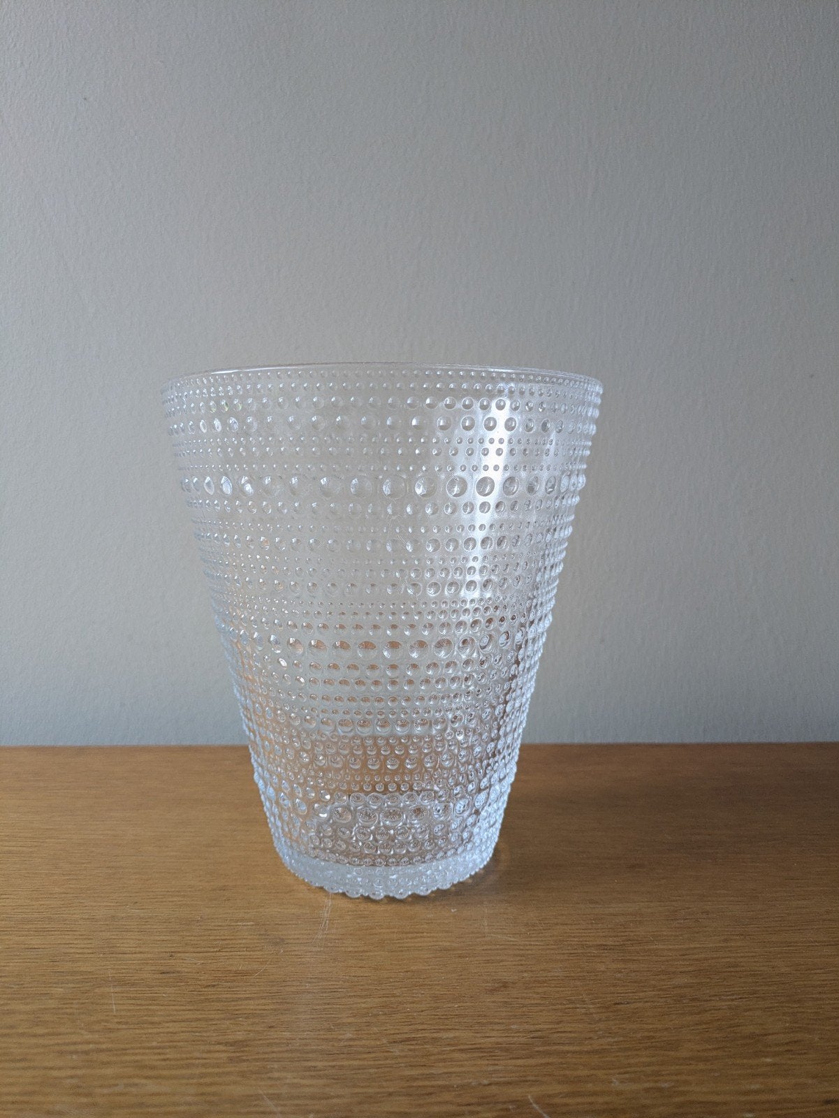 Iittala Kastehelmi vaas 15.4 cm, Huis en Inrichting, Met patroon/structuur, Transparant, 15 cm, Ophalen of Verzenden