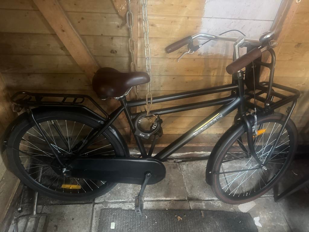 Damesfiets met voordrager, Ophalen of Verzenden, Gebruikt, Velgrem, Sparta