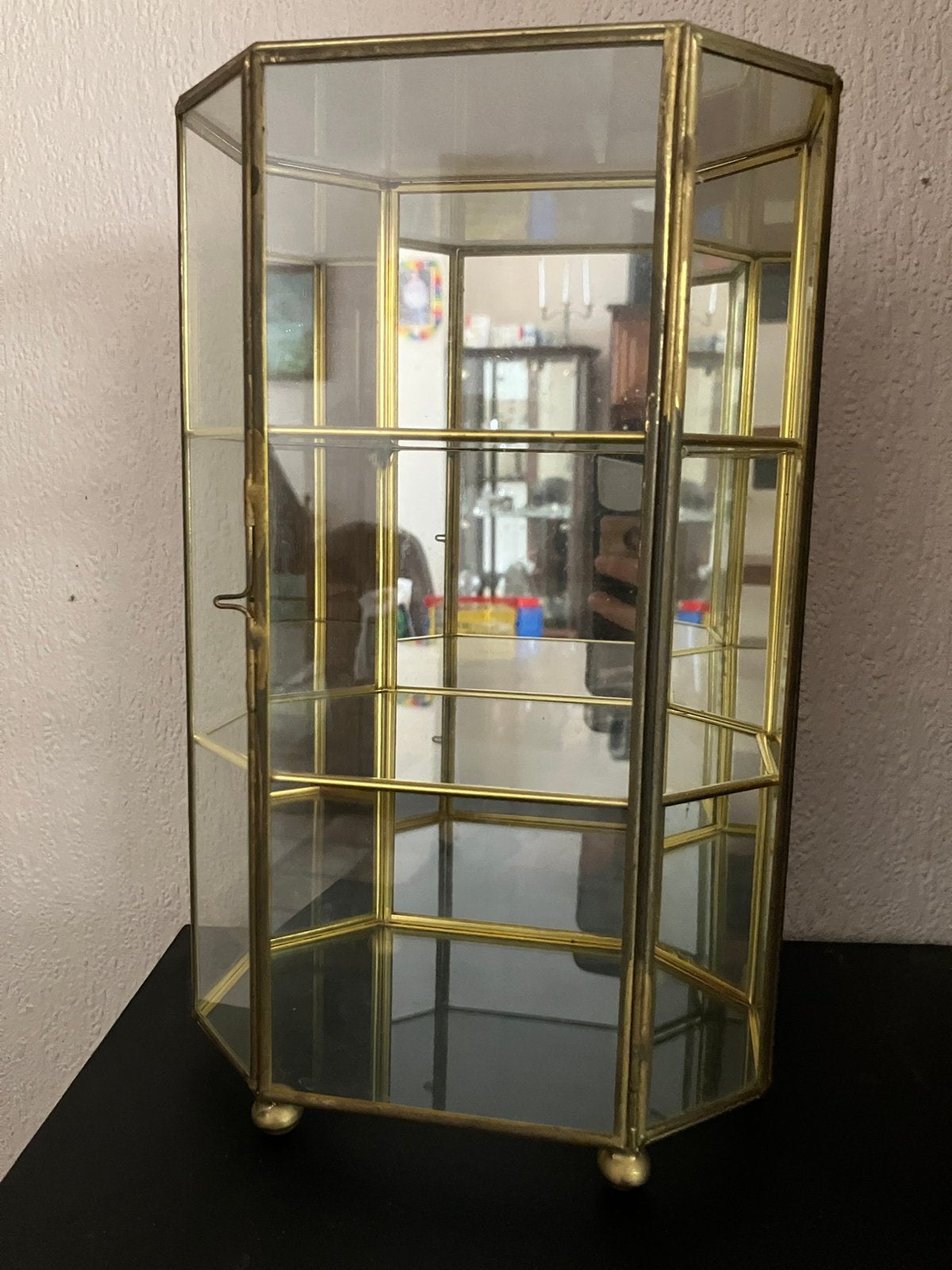 Kleine vitrine, Huis en Inrichting, Ophalen, 50 tot 100 cm, Zo goed als nieuw, Minder dan 100 cm