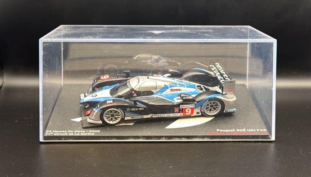 Peugeot 908 HDi FAP #9 Le Mans 2009 1:43, Ophalen of Verzenden, Zo goed als nieuw, Auto, Overige merken