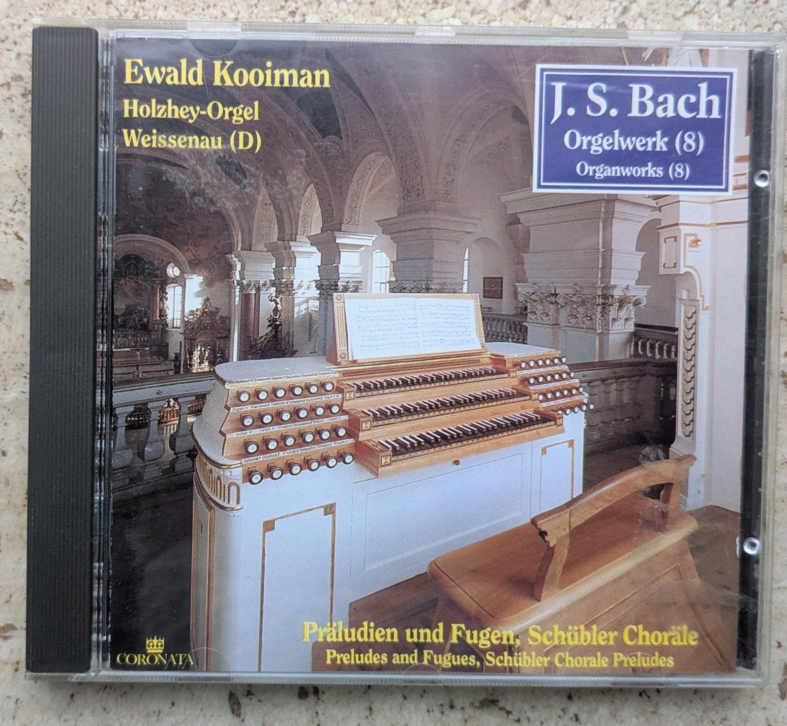 J.S. Bach Orgelwerken - Ewald Kooiman, Inclusief boekje, Gebruikt, Ophalen of Verzenden, Orkest of Ballet