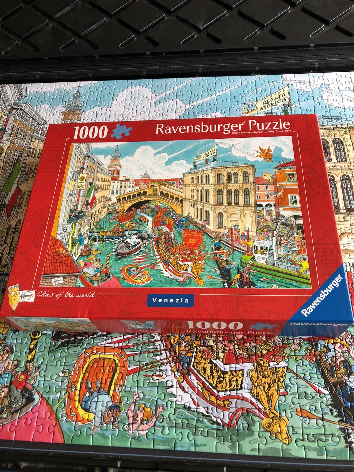 Ravensburger puzzel cities of the world Venetië, Hobby en Vrije tijd, Denksport en Puzzels, Ophalen of Verzenden, 500 t/m 1500 stukjes