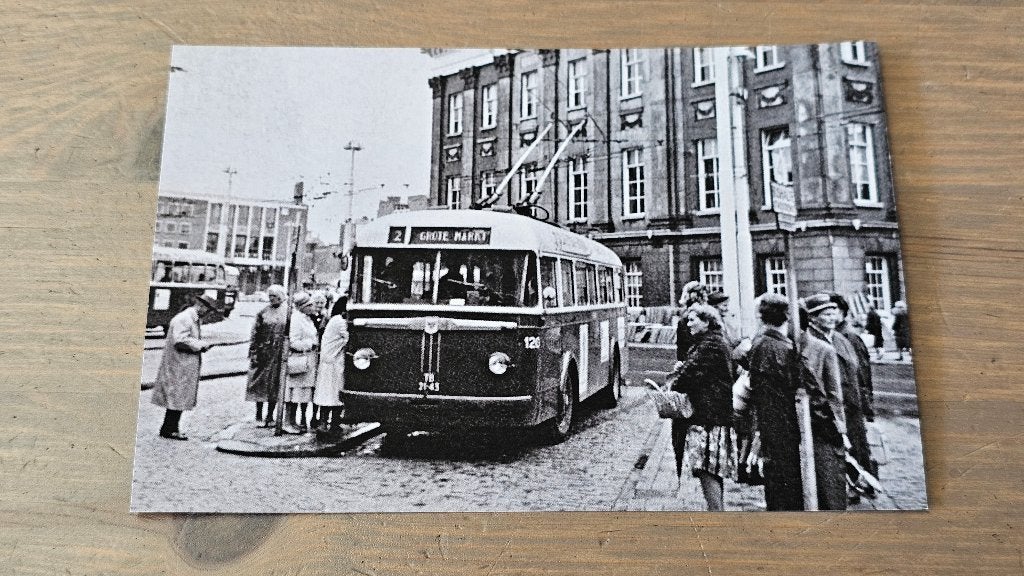 Foto BUS GVB Groningen 120 Trolleybus, Verzenden, Gebruikt, Bus of Metro, Overige typen