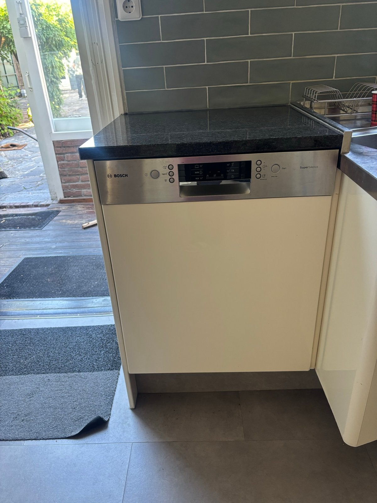 Bosch SMV46NX03E Inbouw Vaatwasser SuperSilence, Witgoed en Apparatuur, Vaatwasmachines, Ophalen, Gebruikt, 60 cm of meer, Energieklasse A of zuiniger