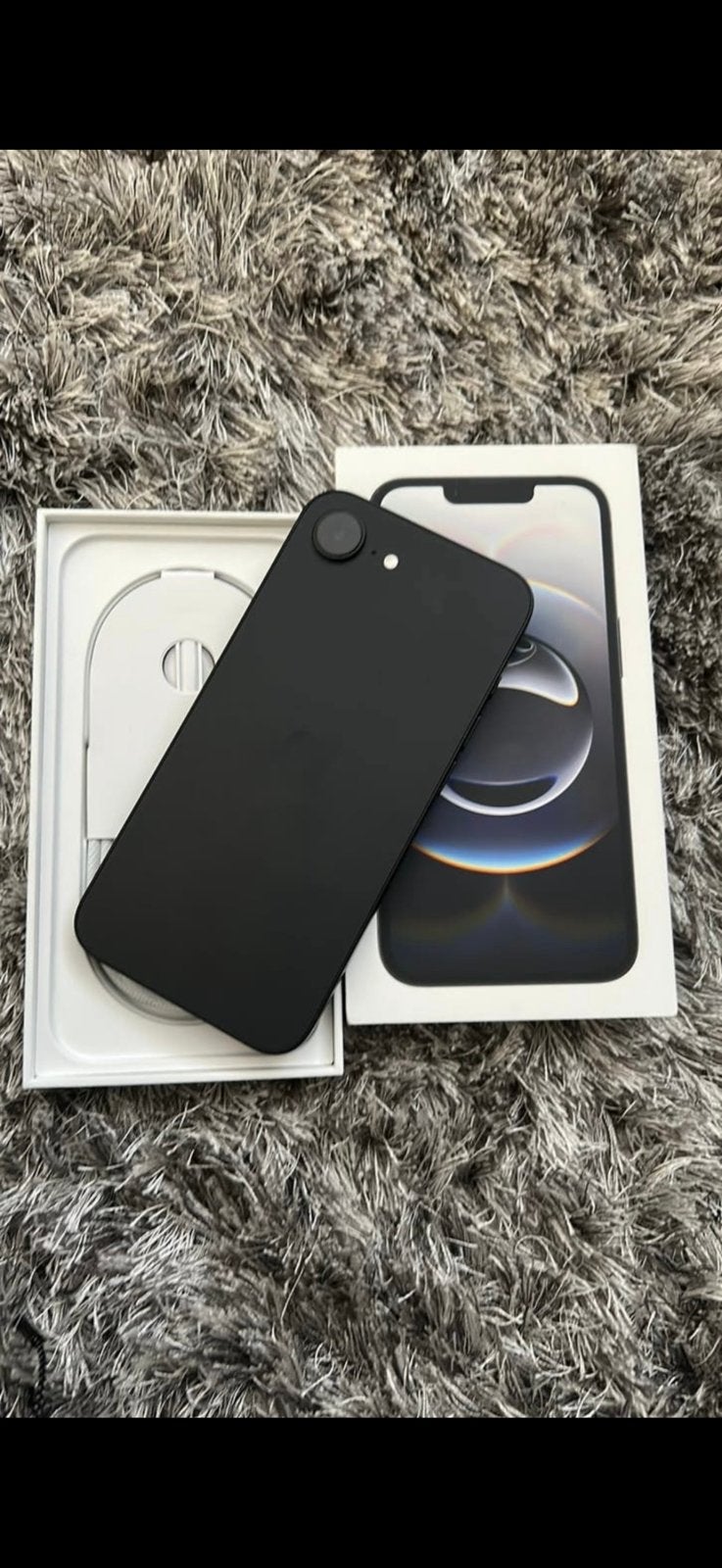 Iphone 16e zwart 128gb, Ophalen, Zwart, Zo goed als nieuw, Zonder simlock