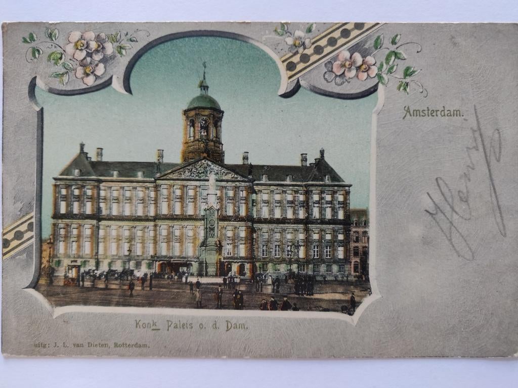 X342 Amsterdam 1905 Cartouche, Ophalen of Verzenden, Voor 1920, Noord-Holland