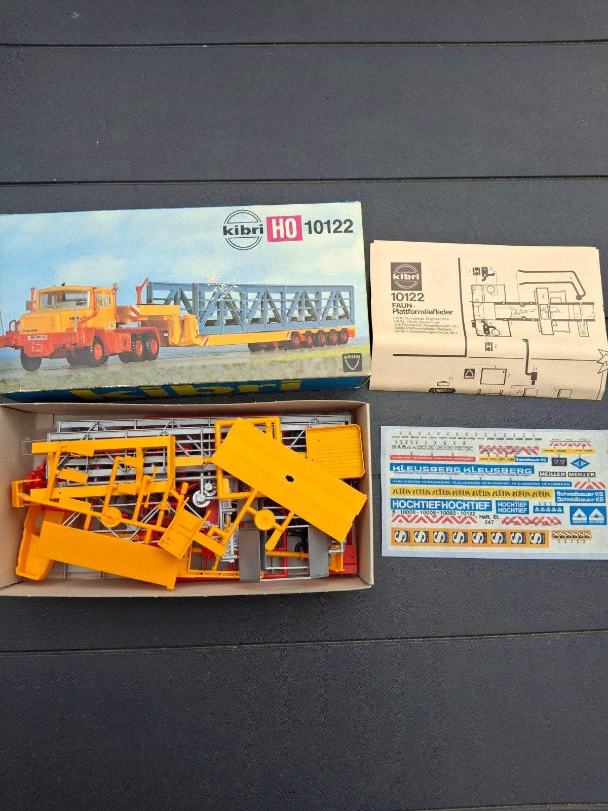 FAUN MIT PLATFORMDIEPLADER H0 1:87, Ophalen of Verzenden, Bus of Vrachtwagen, Overige merken