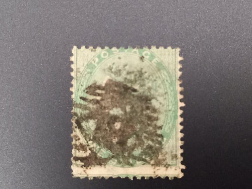 Engeland 1 shilling groen, Verzenden, Gestempeld