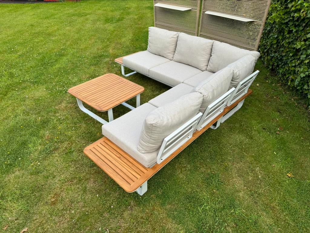 Loungeset loungebank Capri tegen groothandelsprijzen op=op, Tuin en Terras, Ophalen of Verzenden, Nieuw, Aluminium