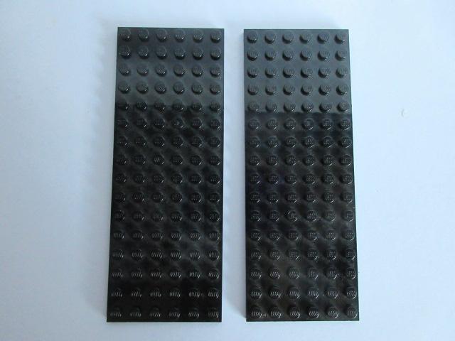 nr. 6900, 2 zwarte platen 6x16., Ophalen of Verzenden, Zo goed als nieuw, Complete set, Lego