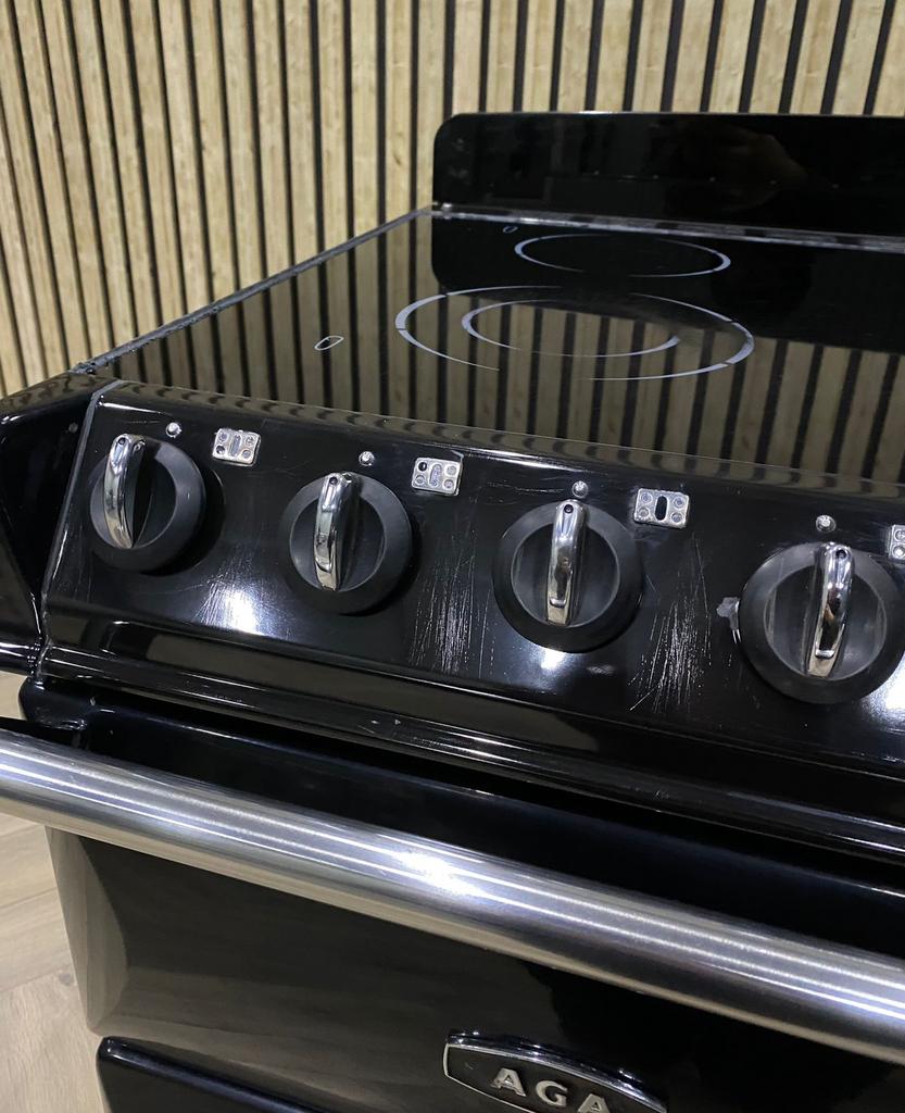 AGA Masterchef II Keramisch Deluxe 110cm + 4 Ovens (ZWART), 60 cm of meer, Grill, Ophalen of Verzenden, Gas