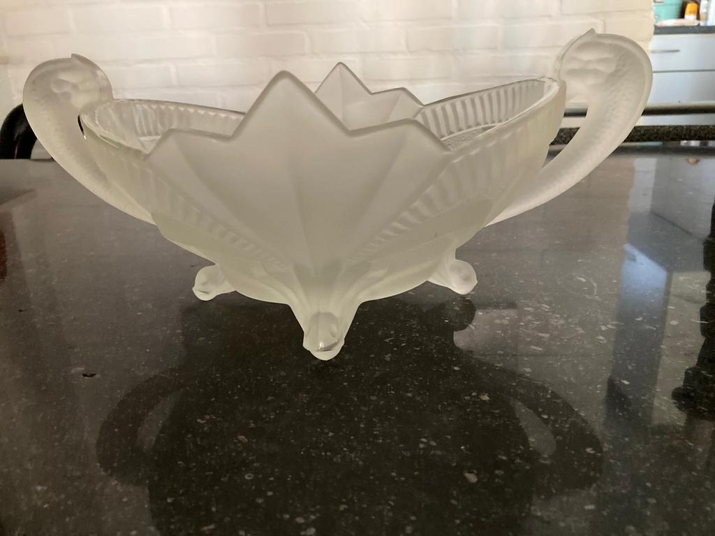 Art Deco Fruitschaal Rudolf Scheiner Brockwitz Bohemen, Ophalen of Verzenden