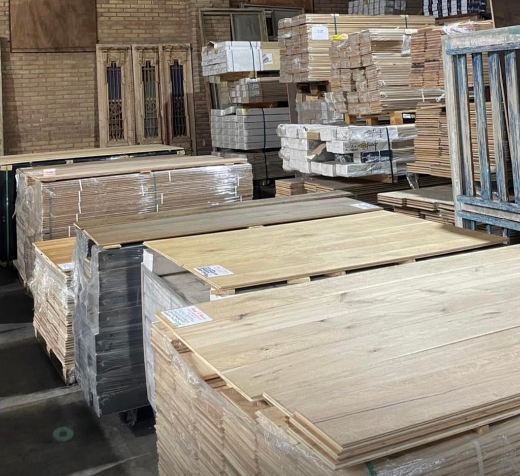 Eiken vloeren visgraat multiplank restpartijen parket