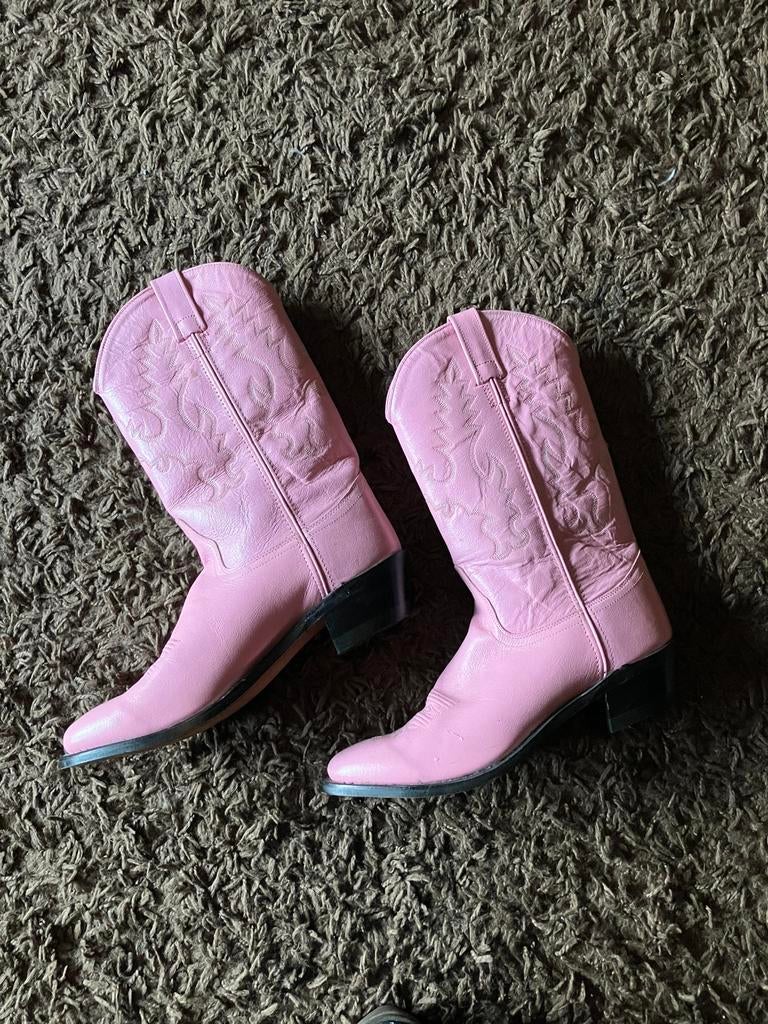 Mooie zacht roze cowboy laarzen, mt 39, Boots, Ibiza, Hippie, Kleding | Dames, Schoenen, Hoge laarzen, Ophalen of Verzenden, Zo goed als nieuw