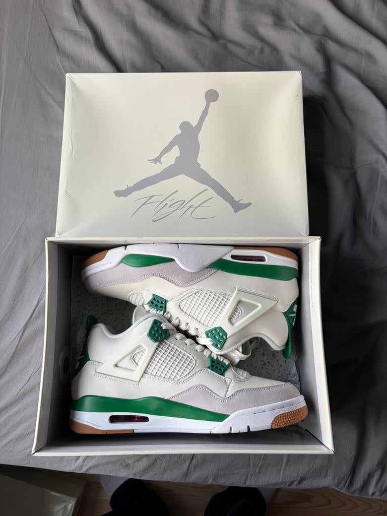 Nike Jordan 4 SB Pine Green, Verzenden, Wit, Nieuw, Sneakers of Gympen