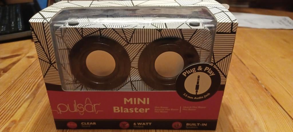 Mini Blaster Pulsar 6W Speakers - Nieuw!, Ophalen of Verzenden, Nieuw, Minder dan 60 watt