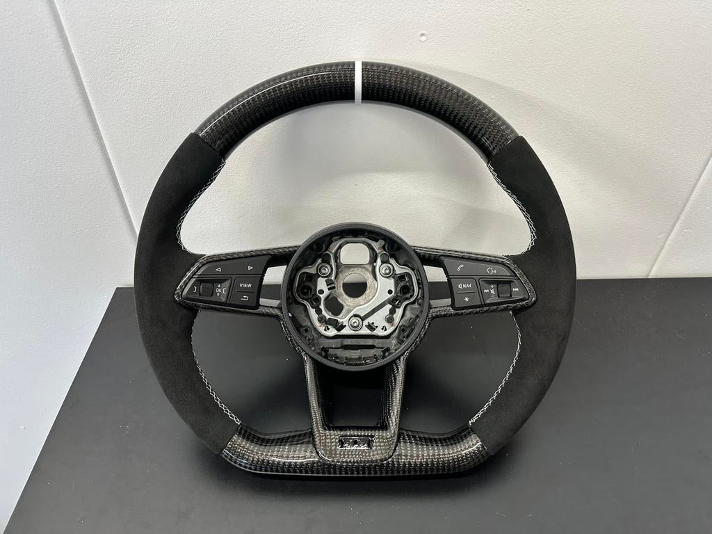 Custom stuur Audi R8 / TT 8S (TTS TTRS) - Carbon Alcantara, Auto-onderdelen, Besturing, Ophalen of Verzenden, Nieuw, Audi