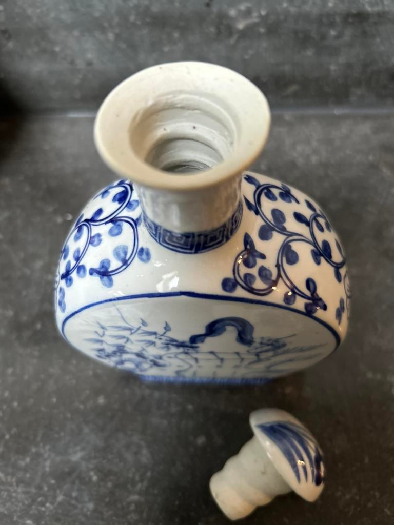 Chinese snuif fles met schroefdop oosters, Antiek en Kunst, Ophalen of Verzenden