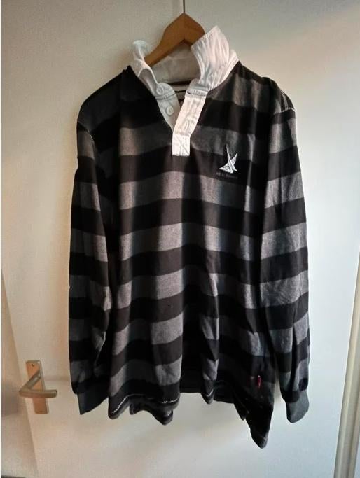 Zwart/grijze Helly Hanson polo trui (XXL) NIEUW, Helly Hansen, Zwart, Nieuw, Overige maten