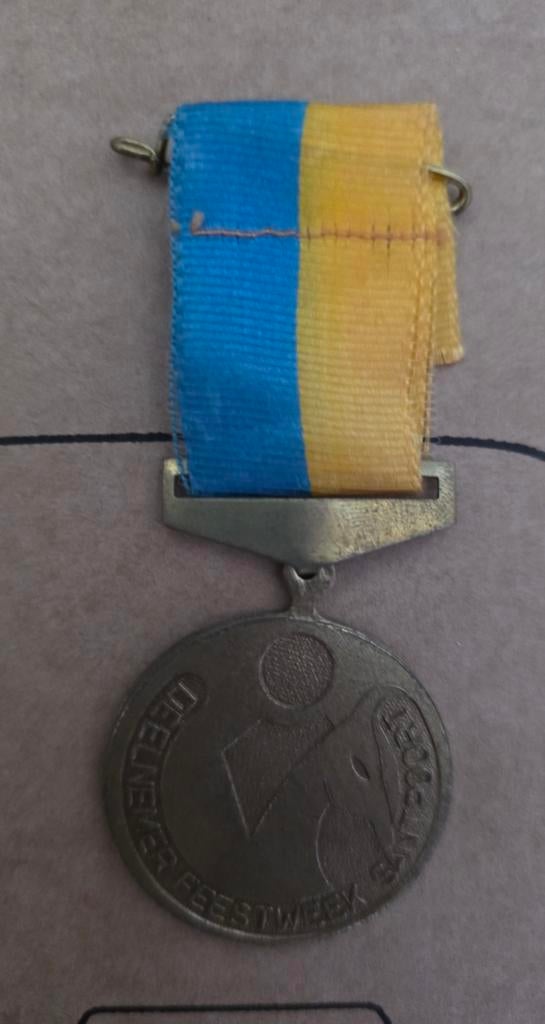 Feestweek Santpoort medaille, Ophalen of Verzenden, Overige materialen